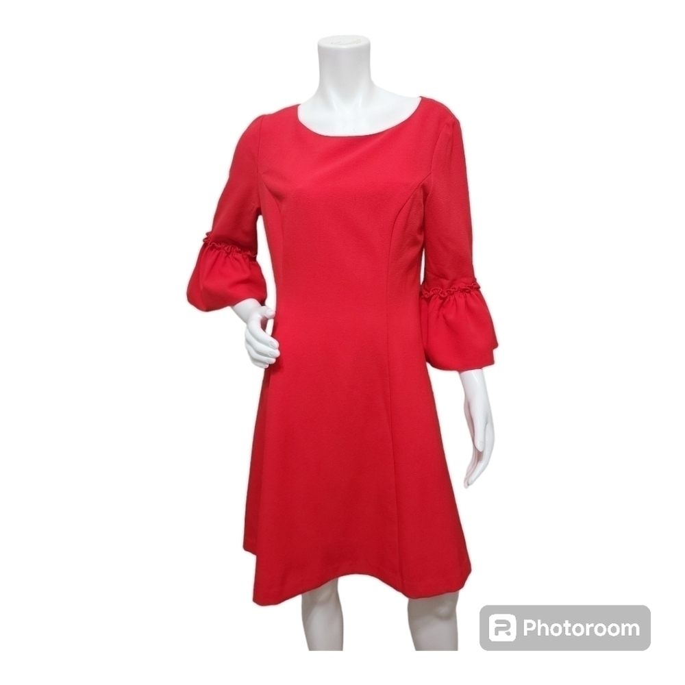 Eliza J Red Bell Sleeve Dress Size 14